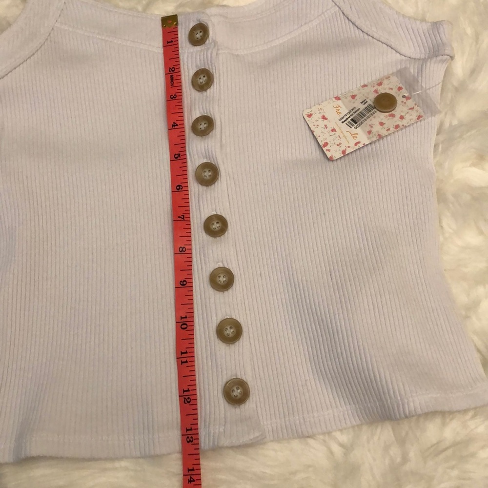NWT Free People Ribbed Button Front Closure/Button - Picture 12 of 12